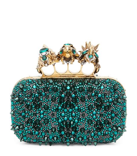 alexander mcqueen knuckle clutch sale.